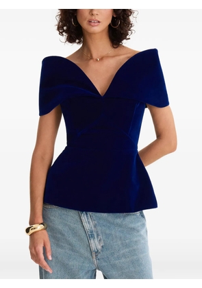 MOOS STUDIO Royal V-neck blouse - Blue