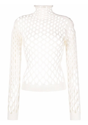 Valentino Garavani cut-out knitted jumper - White