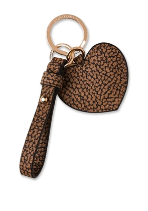 Borbonese heart-print keychain - Brown