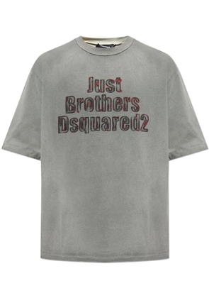DSQUARED2 logo-print T-shirt - Grey