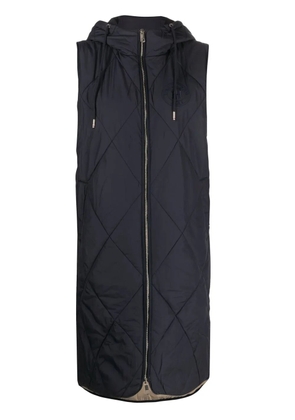 Tommy Hilfiger Sorona quilted long vest - Blue