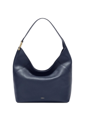 Furla large Lara textured shoulder bag - Blue