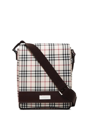 Burberry Pre-Owned 1990-2010s Nova-check shoulder bag - Neutrals