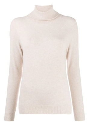 N.Peal fine knit polo neck jumper - Neutrals