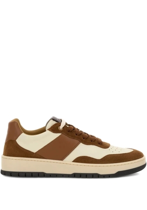 Boggi Milano leather lace-up sneakers - Neutrals