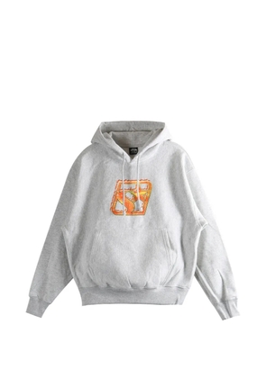 Stüssy graphic-print hoodie - Grey