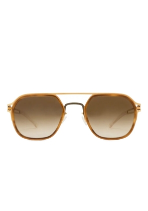 Mykita Leeland pilot-frame sunglasses - Yellow