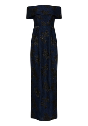 Rebecca Vallance Antoinette off-shoulder gown - Blue