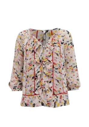 Diane Von Furstenberg Vintage Marlabis ruffled blouse - Neutrals