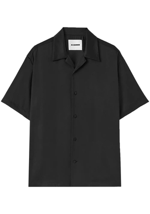 Jil Sander short-sleeve notched-collar shirt - Black