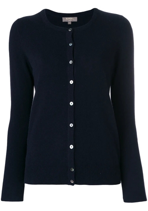 N.Peal cashmere round neck cardigan - Blue