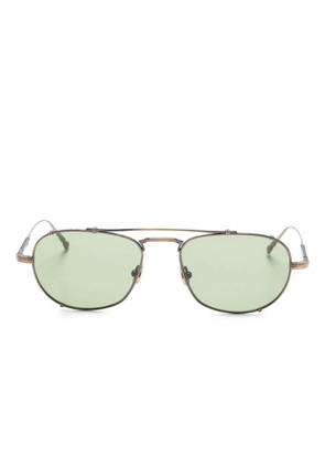 Matsuda M3151 metal oval-frame sunglasses - Gold