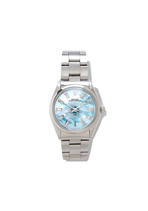 Jacquie Aiche pre-owned customised Rolex Oyster Perpetual 34mm - Blue