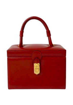 Loewe Pre-Owned 2010-2026 Leather Anagram vanity bag - Red