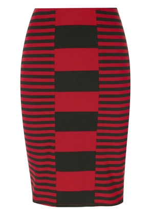 Jean Paul Gaultier Pre-Owned striped short skirt - Black