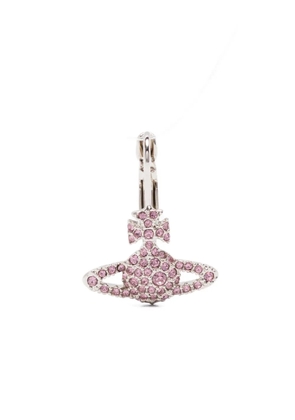 Vivienne Westwood Grace Bas Relief orb crystal earrings - Silver
