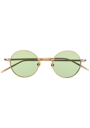 Matsuda embossed round-frame tinted sunglasses - Gold