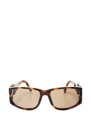 CHANEL Pre-Owned 2000s cc-mark sunglasses - Brown