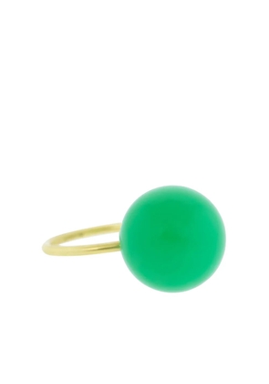 Irene Neuwirth 18kt yellow gold chrysoprase sphere ring - Green