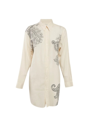 Etro Pre-Owned paisley long-sleeve shirt - Neutrals