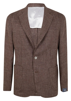 Barba single-breasted blazer - Brown