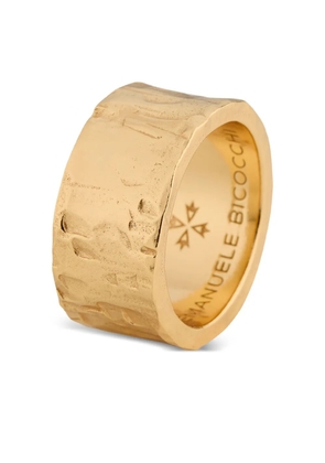 Emanuele Bicocchi large hammered band ring - Gold