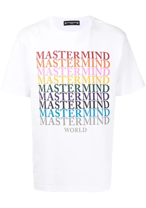 Mastermind World skull logo-print cotton T-shirt - White