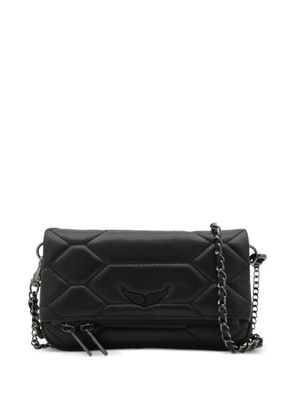Zadig&Voltaire quilted strap-chain shoulder bag - Black