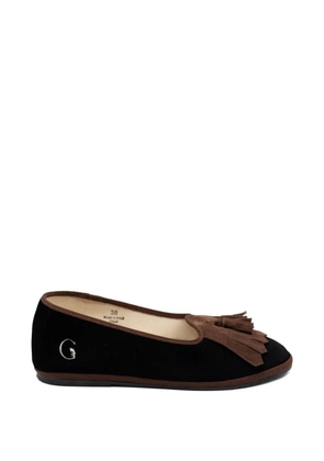 Gondolina Falzarego fringe tassel loafers - Black