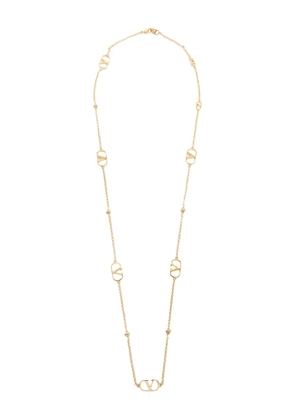Valentino Garavani VLogo polish-finish necklace - Gold