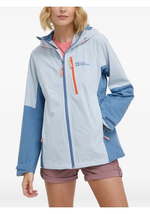 JACK WOLFSKIN Eagle Peak hooded colour-block jacket - Blue