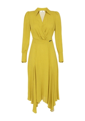 Elisabetta Franchi polka dot-print dress - Yellow