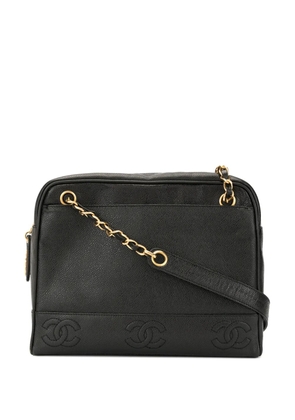 CHANEL Pre-Owned Caviar Skin 8 CC Mark Stitch Tote Bag - Black