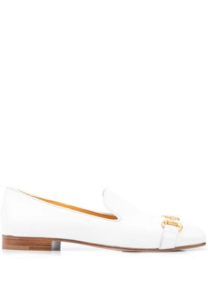 Madison.Maison square-toe horsebit loafers - White
