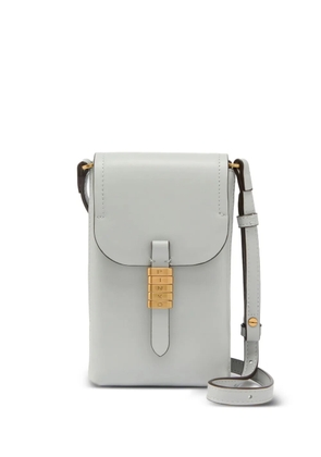 PINKO lettering leather shoulder bag - Grey