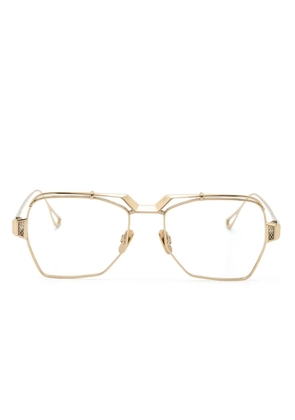 Cazal pilot-frame glasses - Gold