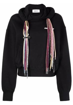 AMBUSH multi-drawstring logo hoodie - Black