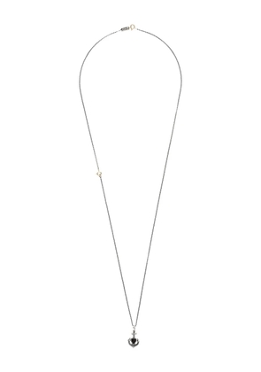 Ugo Cacciatori heart and anchor pendant necklace - Metallic