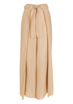 Amir Slama box-pleat palazzo pants - Neutrals