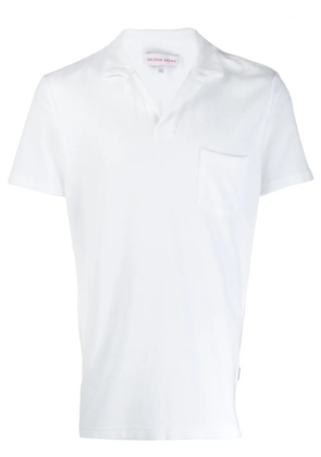 Orlebar Brown terrycloth polo shirt - White