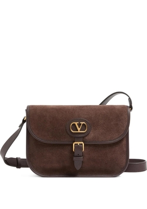 Valentino Garavani Antibes suede shoulder bag - Brown
