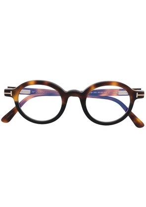 TOM FORD Eyewear round-frame glasses - Brown
