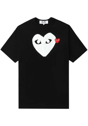 Comme Des Garçons Play Heart Logo cotton T-shirt - Black