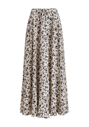 Essentiel Antwerp floral-pattern maxi skirt - Black
