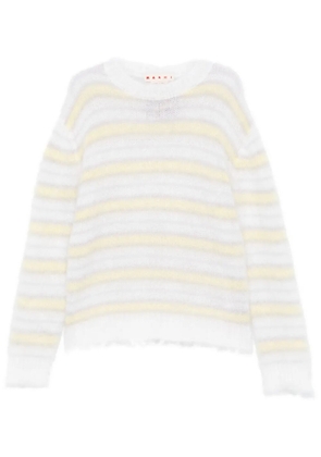 Marni striped sweater - White