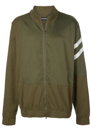 God's Masterful Children geometric panelled bomber jacket - Green
