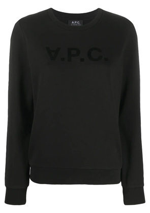 A.P.C. logo print sweatshirt - Black
