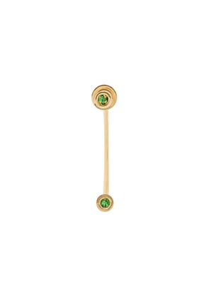 Delfina Delettrez 18kt yellow gold Dots tsavorite earring - Green