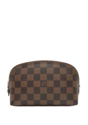 Louis Vuitton Pre-Owned 2005 Damier zip make up bag - Brown