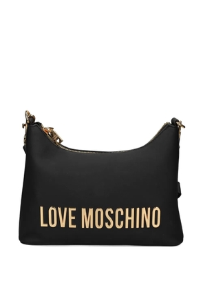 Love Moschino logo-embellishment shoulder bag - Black